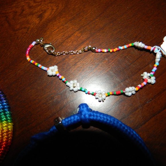 BP. Beaded Braided Rainbow Bracelet Lot Nordstrom - Picture 3 of 4